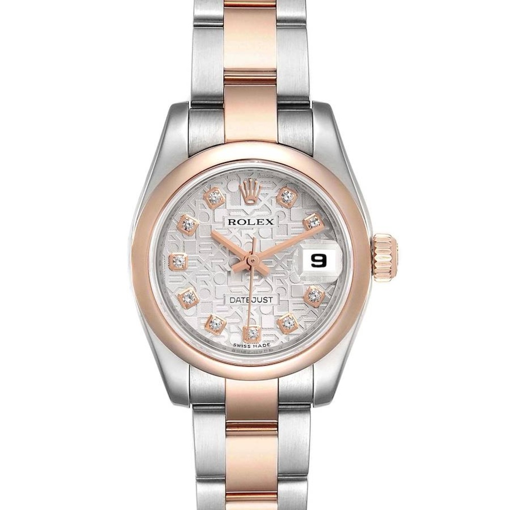 Rolex Lady-Datejust 26mm watch, Model number 179161
Rose gold/steel oyster